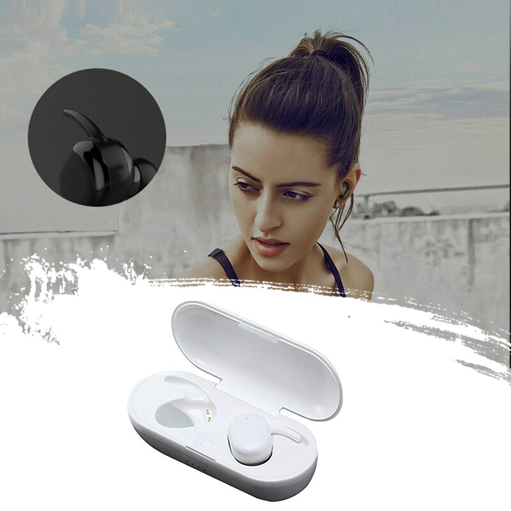 Zwart Wit Headset Y30 Draadloze Headset Sport Headset Outdoor Headset 5.0 Binaural Stereo Mini Headset