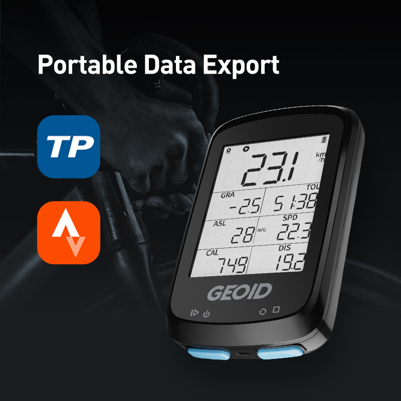 Geoid gps sykkel speedometer trådløs digital sykkelcomputer landevei mountainbike 2.5 vanntett stoppeklokke bluetooth maur+