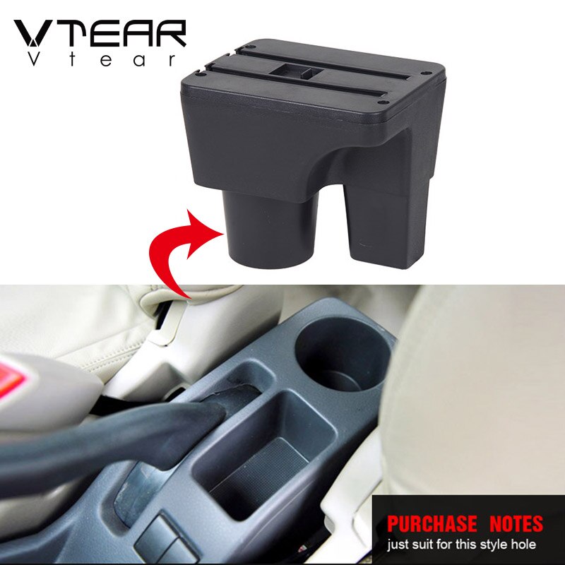 Vtear dla Suzuki liana podłokietnik samochdoowy skórzany podłokietnik interfejs USB schowek wnętrze centrum konsola puchar gniazdo akcesoria automatyczny
