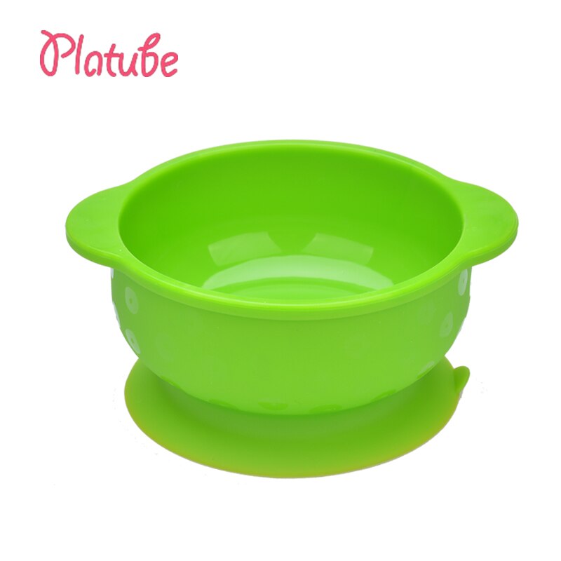 Kom bord babyvoeding kinderservies set voedingsbeker bestek babybordjes voor kinderen lepel vork bpa-vrij serviesgoed borden: Groen -1