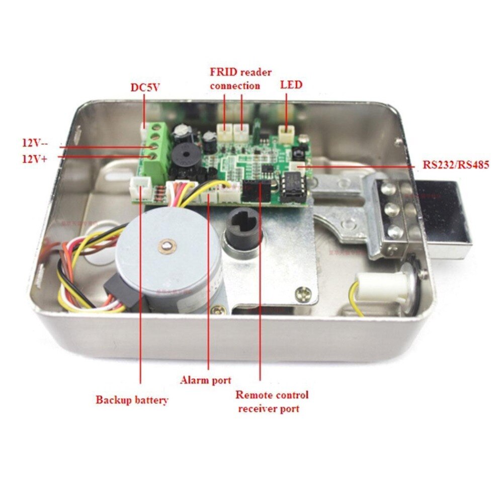 Electronic Door Access Control System Integrated RFID With ID 38mA Reader Electric Single Double head Gate 12V Lock