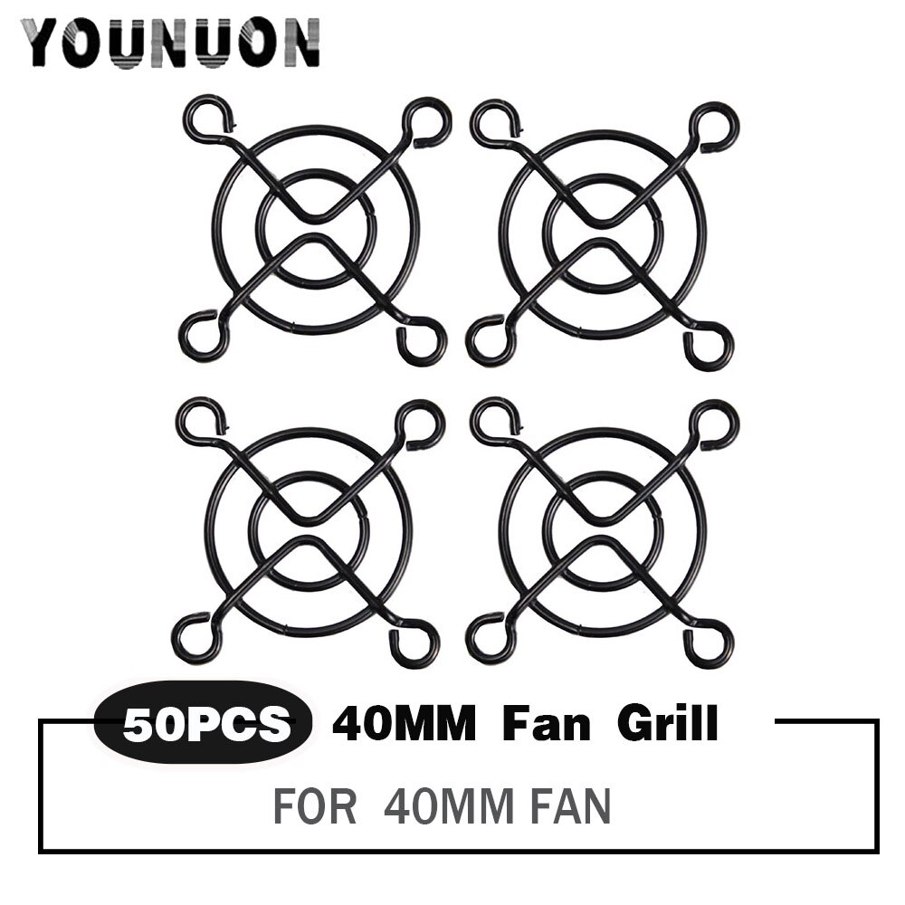 50PCS 4cm 40mm Black Metal Mesh Finger Guard Protective Net Fan Grill Computer Case Fan Grill