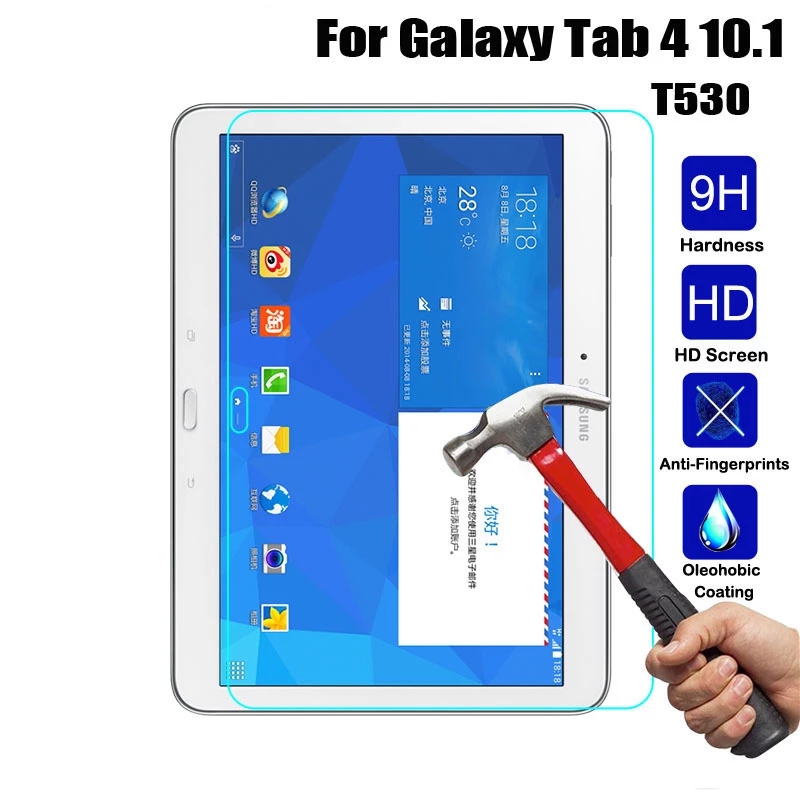 Funda de tableta para Samsung Galaxy Tab 4 de 10,1 pulgadas, cubierta sólida con soporte para SM-T530, T530, T531, T535, SM-T531, T533, SM-T535: Glass