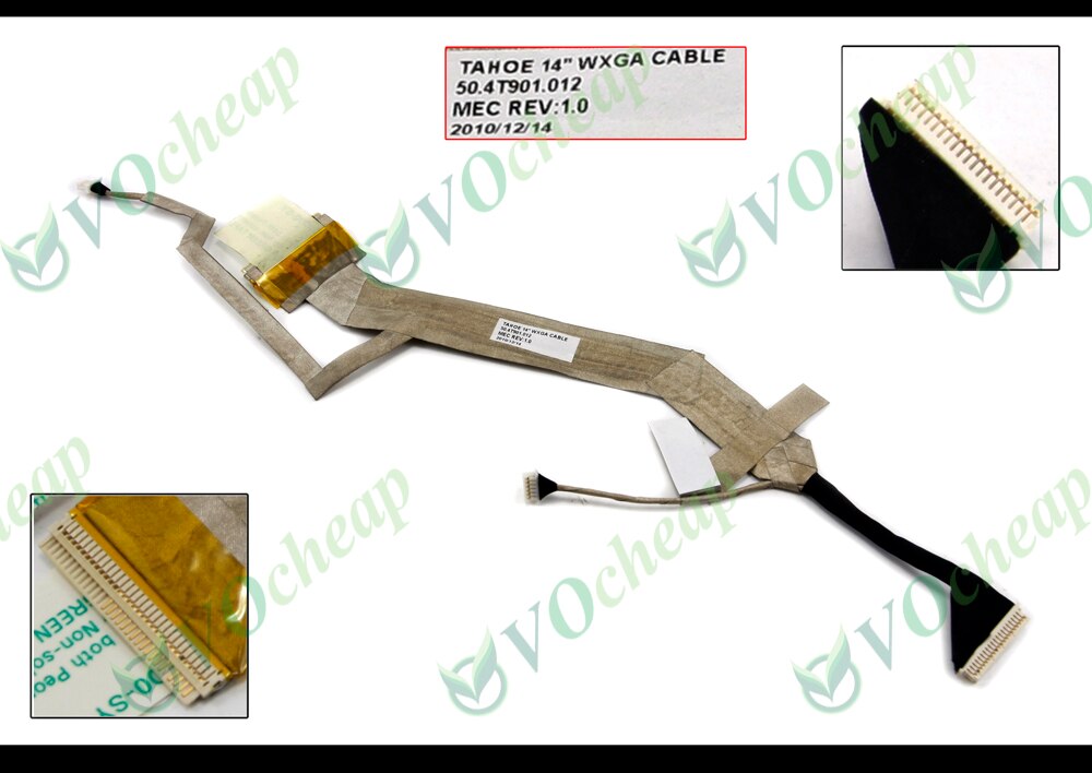 cable de vídeo LCD LVDS para Acer Aspire 4310 4315 4710 4710G 4710Z 4715Z 4920 4920G (14 ") - 50.4T901.012 50,4t901. 001