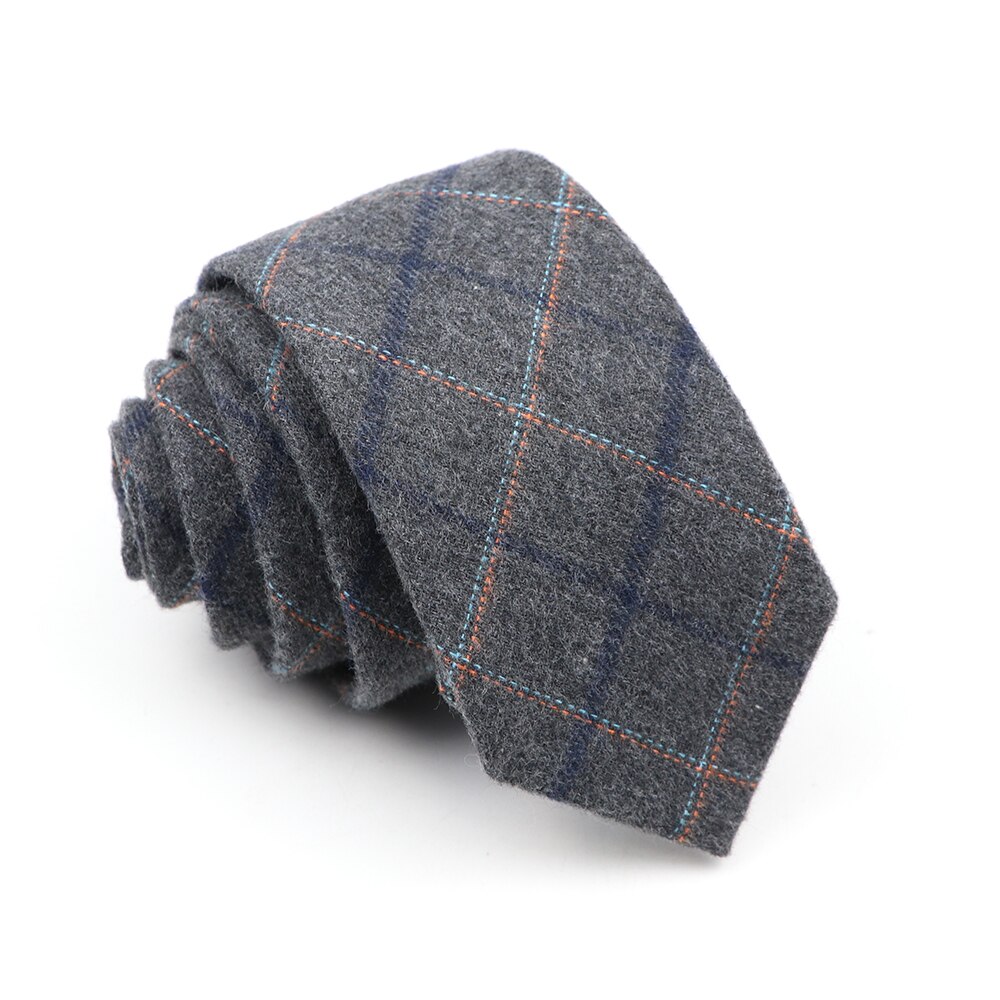 Corbatas clásicas de algodón para hombre, corbatas ajustadas hechas a mano de 6CM con cuello, a rayas, a cuadros, para negocios, bodas y fiestas,
