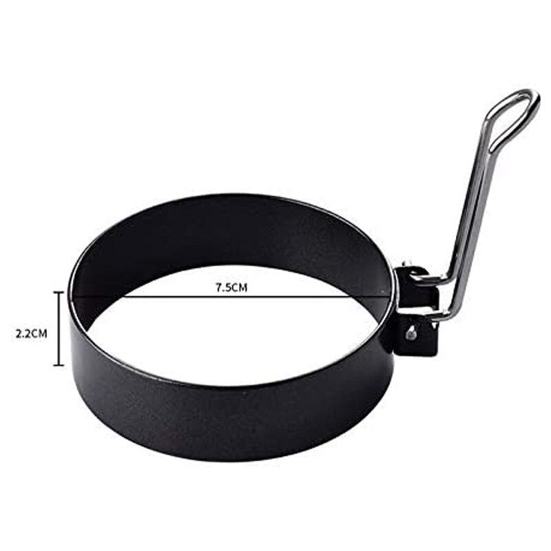 Ægringe ,5 pak æggering, non stick rund ægring form til spejlæg, pandekager, sandwich