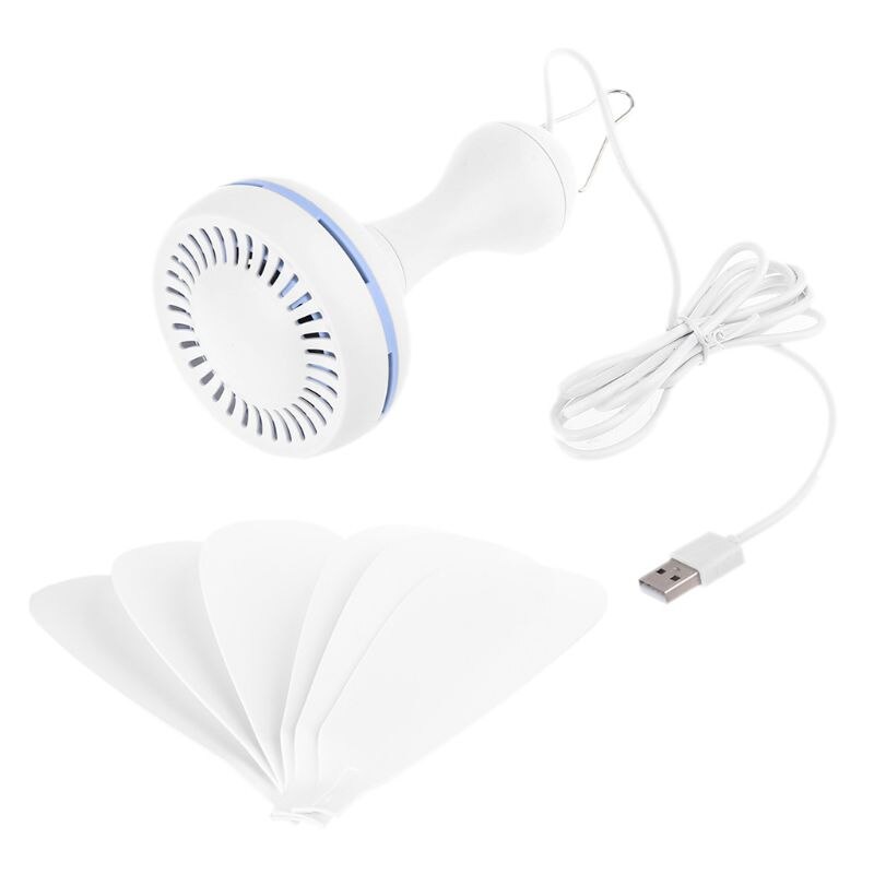 Universal 5V USB Ceiling Canopy Fan 1 Speed Hanging Outdoor Camp Tent Fan USB travel tent fan: AS SHOWN