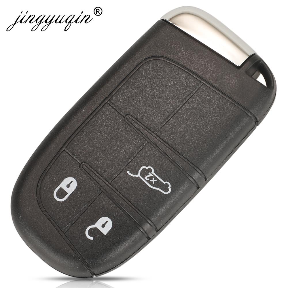 Jingyuqin 10 Uds SIP22 2/3/4/5 botones carcasa de llave a distancia de coche para Jeep Renegade Compass Auto SUV funda inteligente de entrada sin llave Fob