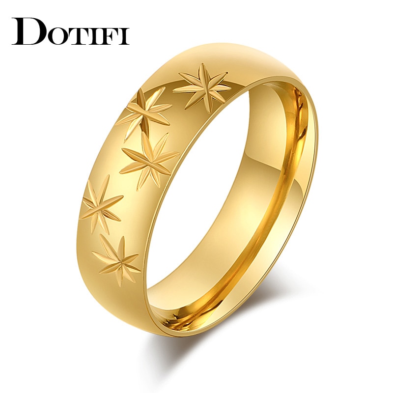 DOTIFI 316L Edelstahl Ringe Für Frauen Gypsophila Engagement Hochzeit Ring Schmuck