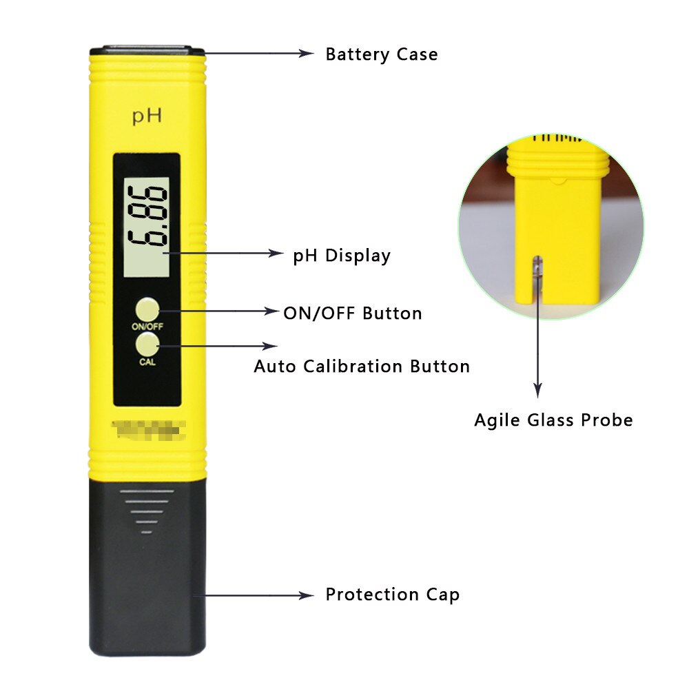 Digitale pH meter bloed pH meter draagbare pH tester