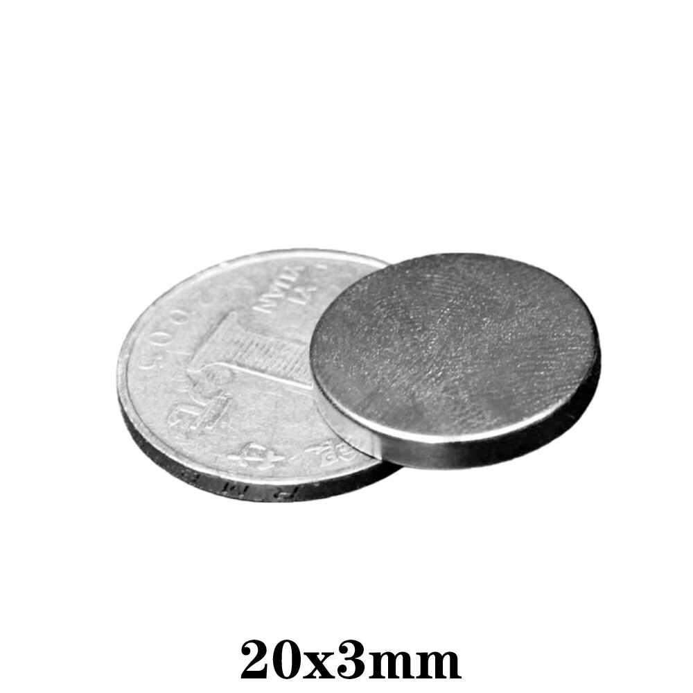 5 ~ 60 Pcs 20X3 Vel Neodymium Magneet 20 Mm X 3 Mm Ronde Krachtige Ndfeb Magneten 20X3 Mm Zeldzame Aarde Magneet Disc Magneet Sterke 20*3 Mm