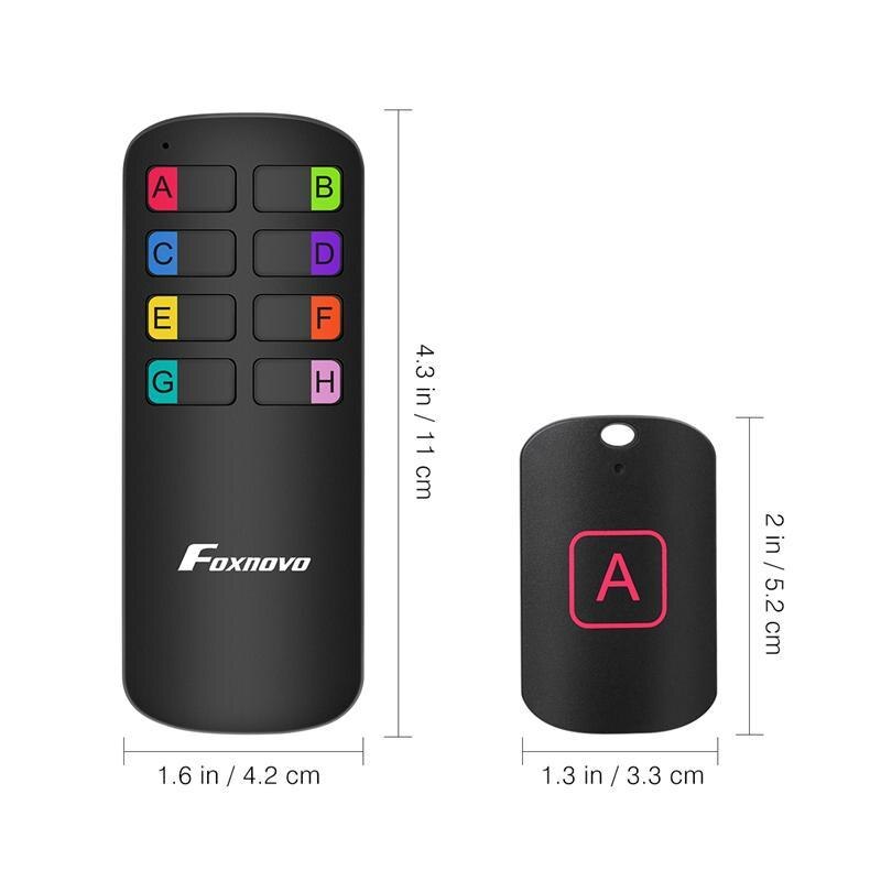 Anti-Lost Wireless Key Finder Locator Remote Control Alarm Keychain Locator Cell Phone Wallet Transmitter With 8 Receivers