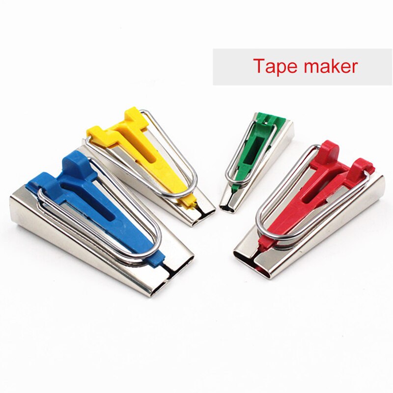 Set Van 4/5 Stof Bias Tape Maker Binding Tool Quilten Naaien 6/9/12/18/25mm AUG889