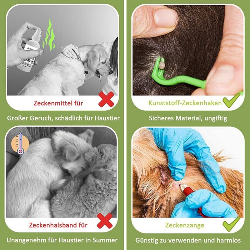 Tick Pincet Voor Honden, Katten, Kinderen, Set Van 3, Tick Haken En Set Van 2, tick Pincet, En Veilig Tick Remover