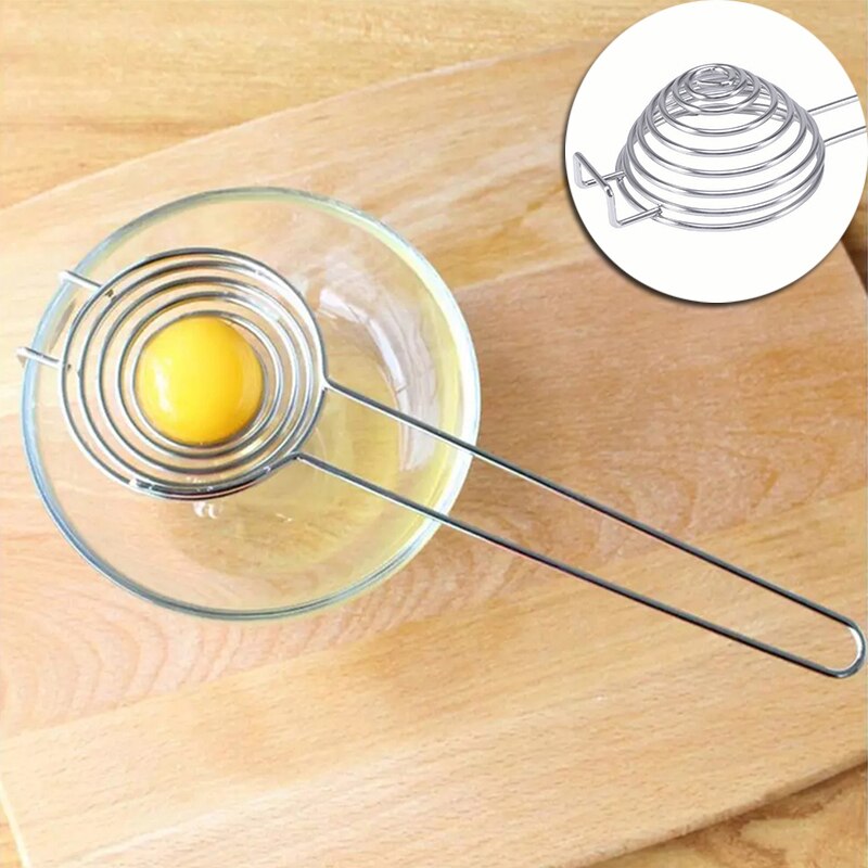 Stainless Steel Egg Yolk And Egg White Separator Non-Magnetic Egg Yolk And Egg White Separator Kitchen Tool Egg Separator