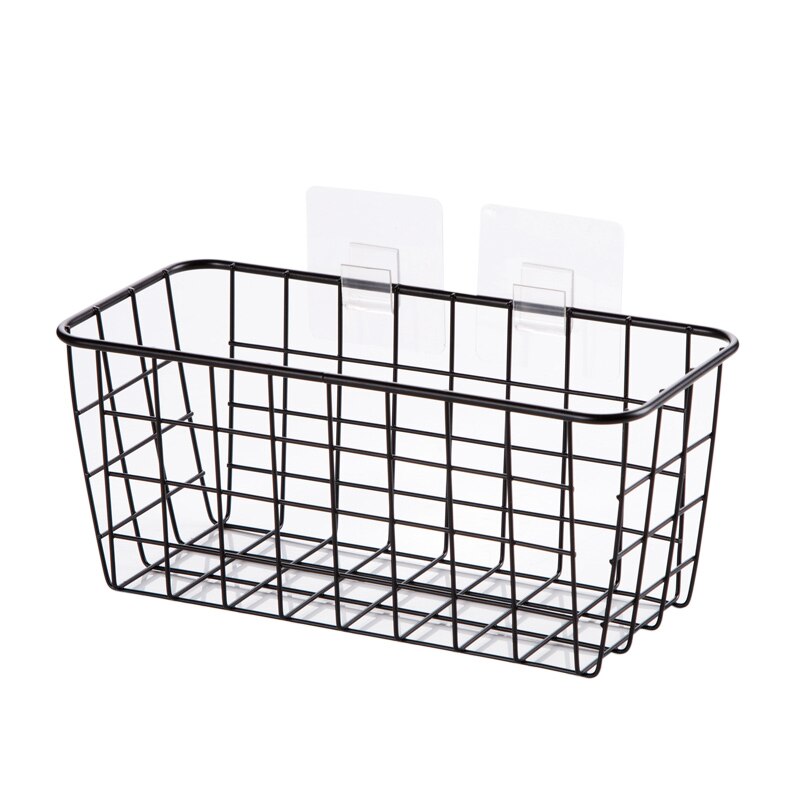 Cesta colgante de rejilla de hierro forjado para decoración de pared, soporte de exhibición para artículos pequeños, colgante para interior, ZP7151642