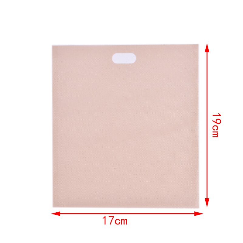 Toaster Bags For Grilled Cheese Sandwiches Made Easy Reusable Non-stick Baked Toast Bread Bag 2pcs