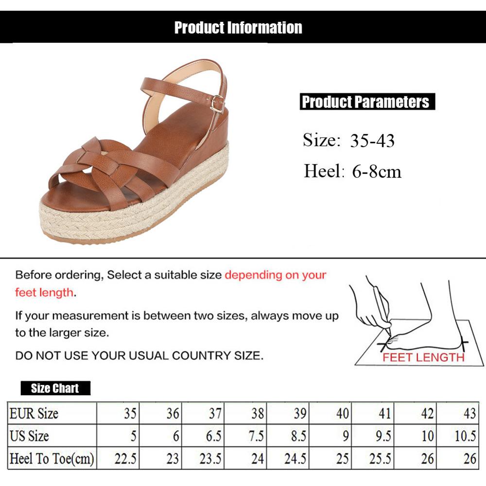 Platform Wedges Sandals Women Summer Shoes Thick H... – Grandado