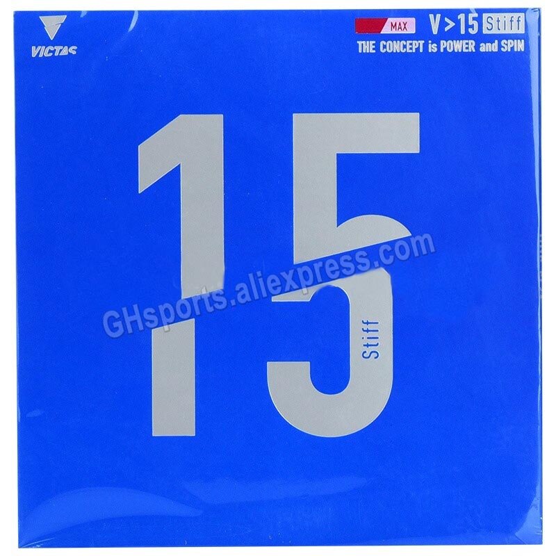 VICTAS V 15 STIFF Table Tennis Rubber (Power &amp; Spin) Pips-in Original VICTAS V15 Stiff Ping Pong Sponge