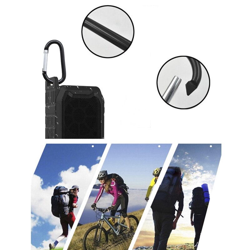 X2 Wireless Bluetooth Speaker, Subwoofer Outdoor IPX7 Waterproof 360 Shock Ringtone Bluetooth Player