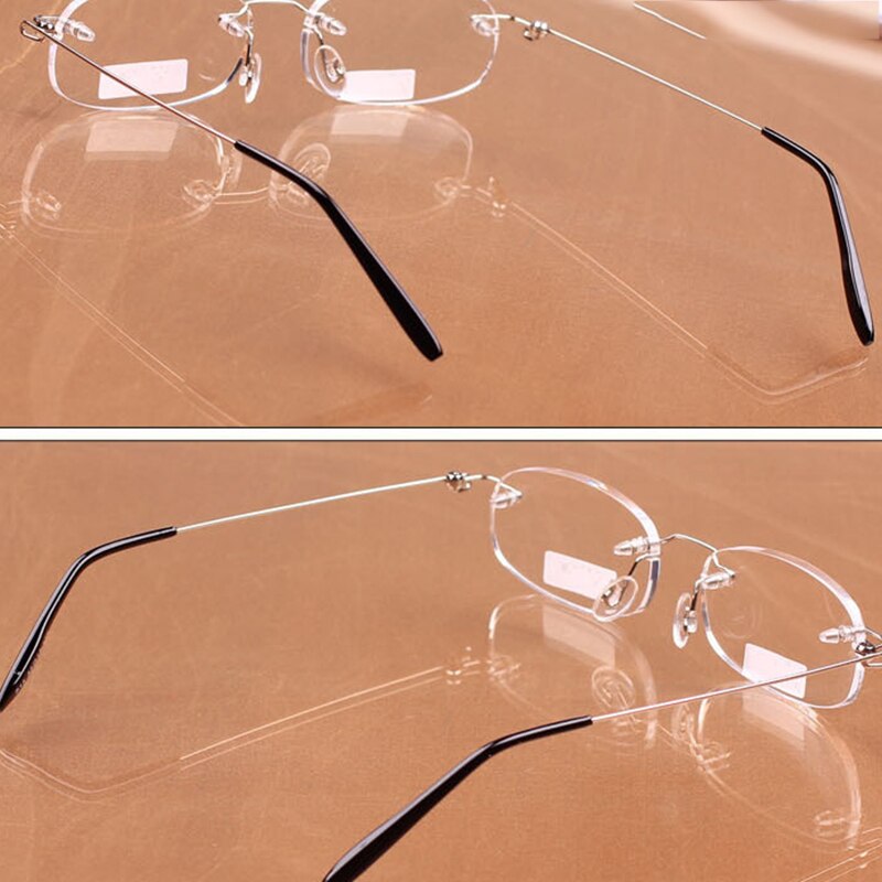 Top Grade Ultralight Frameless Reading Glasses Unisex High-Definition Rimless glasses Best-selling