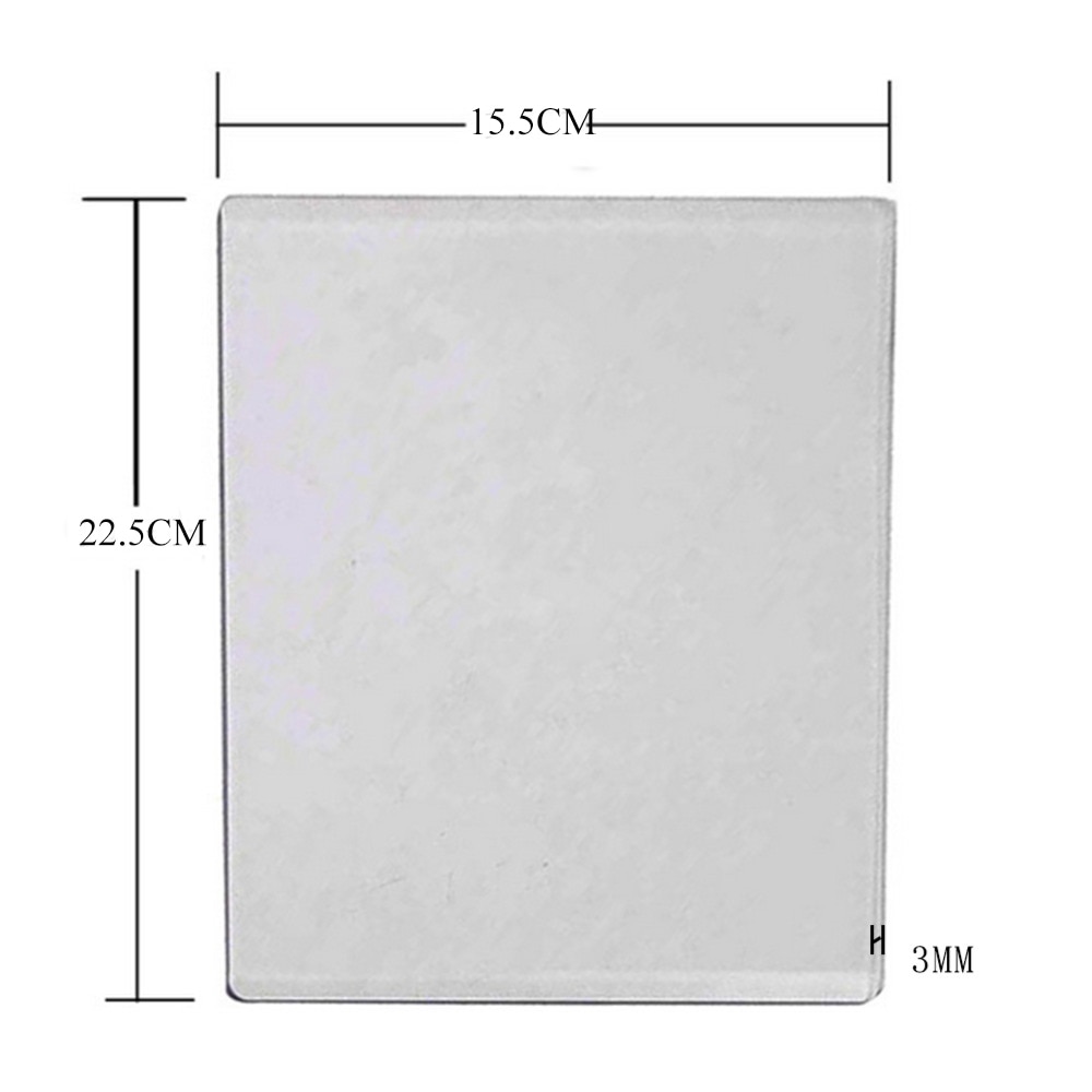 22.5 x 15.5cm scrapbooking udstanset maskine plade 3mm udstansning præge maskine plade erstatning pad ankommer
