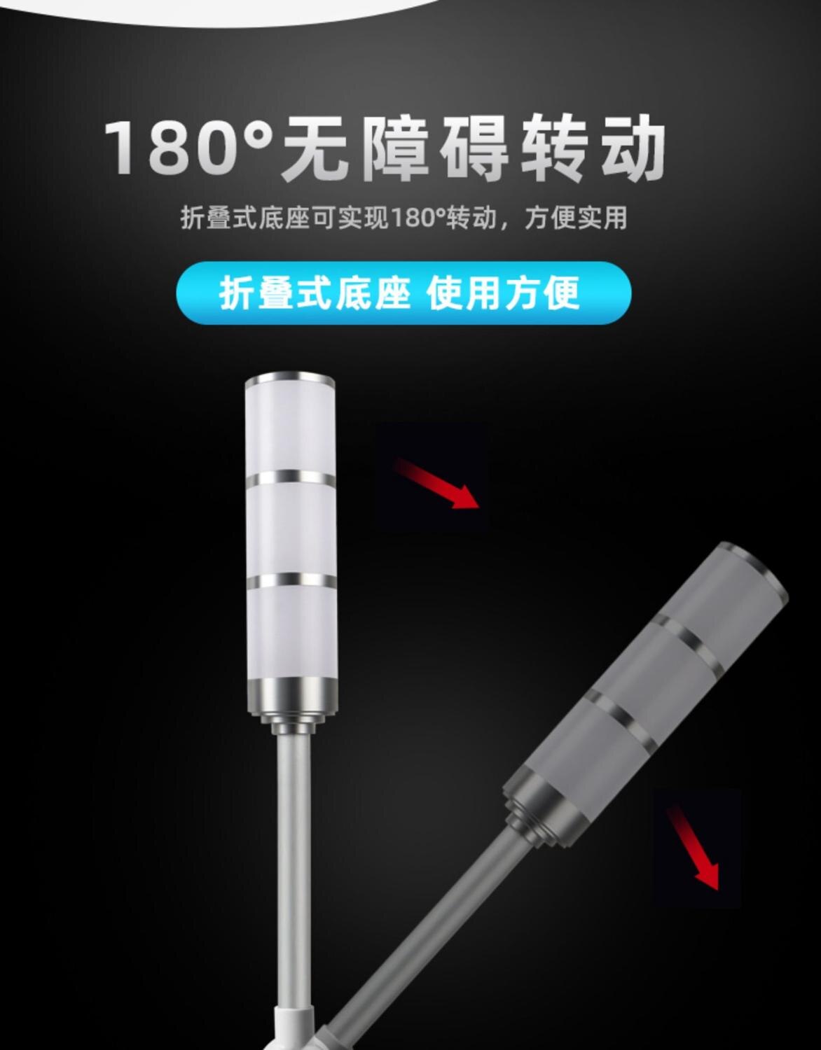 1Pcshigh Grand Aluminium Industriële Multilayer Stack Light 3 Layer Rood Glanzend Vouw Led Signaalzuil Voorzichtigheid Lamp Met zoemer