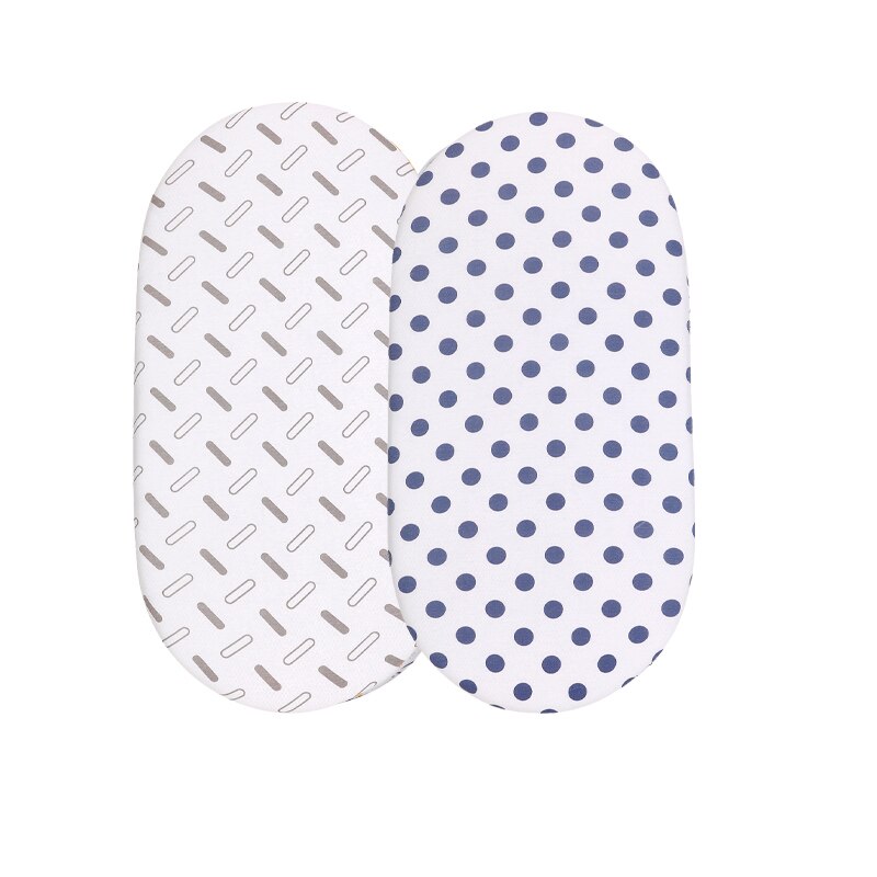 Bassinet lagen super stretch monteret vugge pasform lagner til bassinet pads/madras, til drenge piger, unisex, ultra blød 82*41cm: Zld 20024