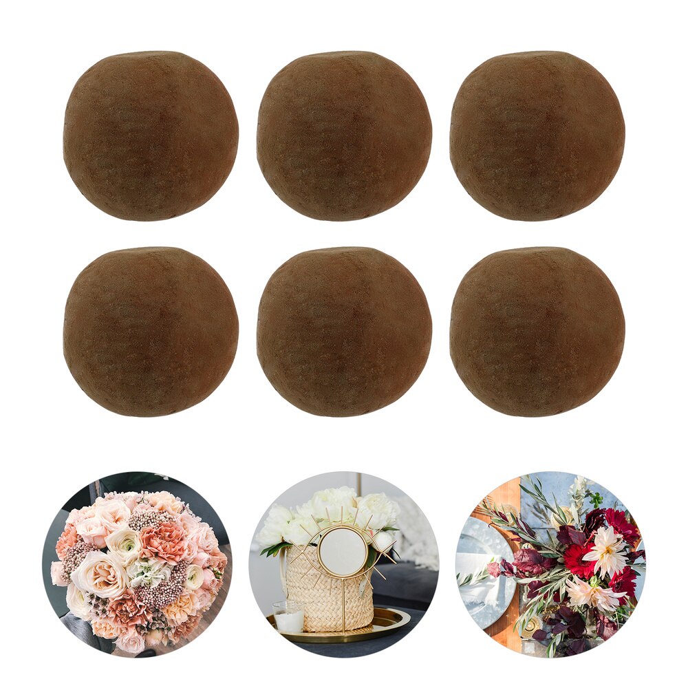 Bloemstukschuim, 3 stuks Bal Steekschuim Droog Bloemenschuim Rond Schuimblok 15 Groene Schuimballen for Kunstbloemen Plant DIY Steekschuim for Arrangement Bruiloft Decoraties