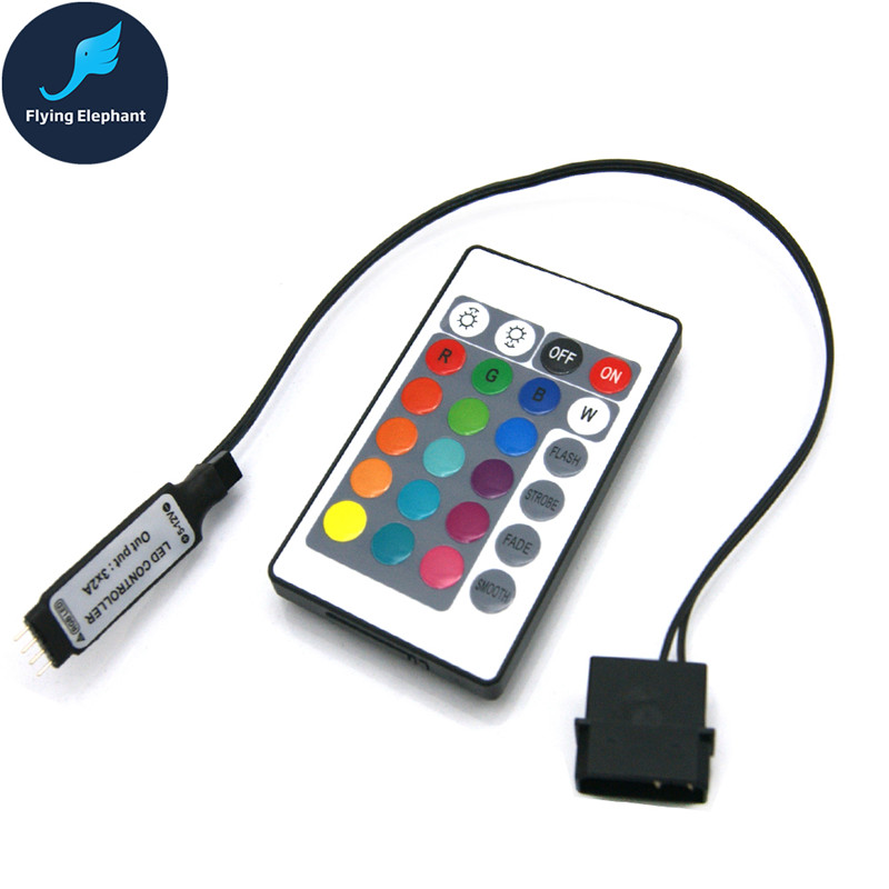 RGB Controller RF Für Fall LED Beleuchtung 3Pin 5V oder 4Pin 12V RGB AURA SYNC Molex 4pin Power versorgung: 4Pin 12V RGB