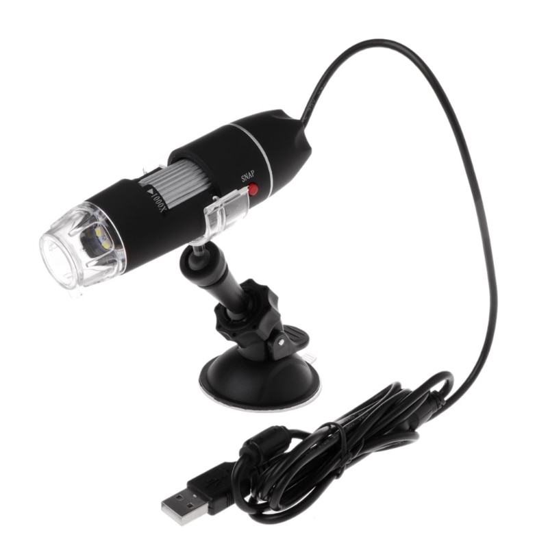 Portable Digital USB Microscope Camera 1000X 8 LED Light Handheld Suction Tool &#39;lirunzu