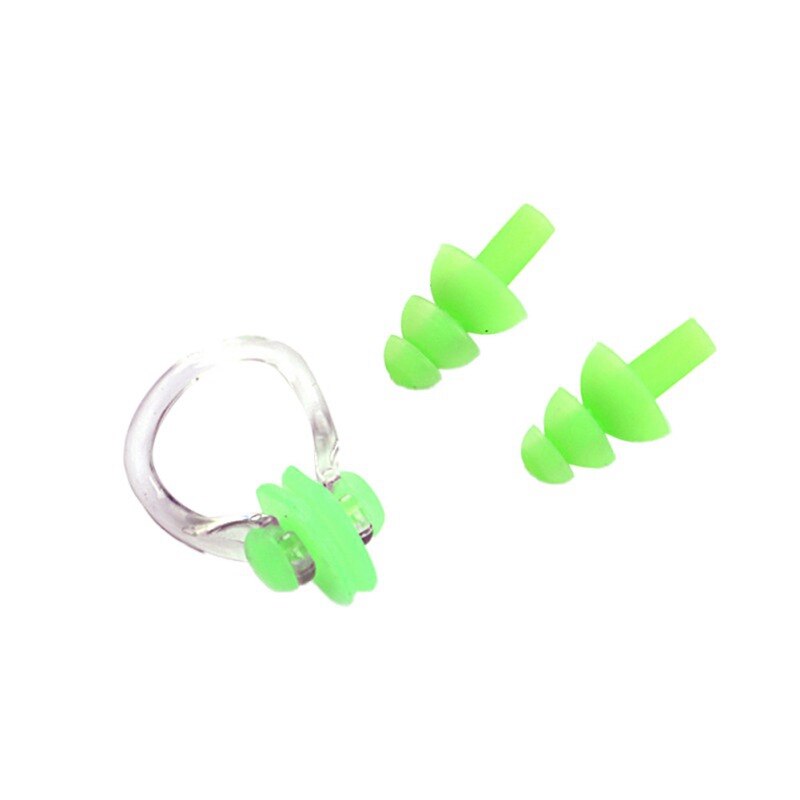 1 set waterdichte zachte siliconen zwemset neusklem oordopjes duikgeluid ruisonderdrukking oordopjes doos zwemaccessoires