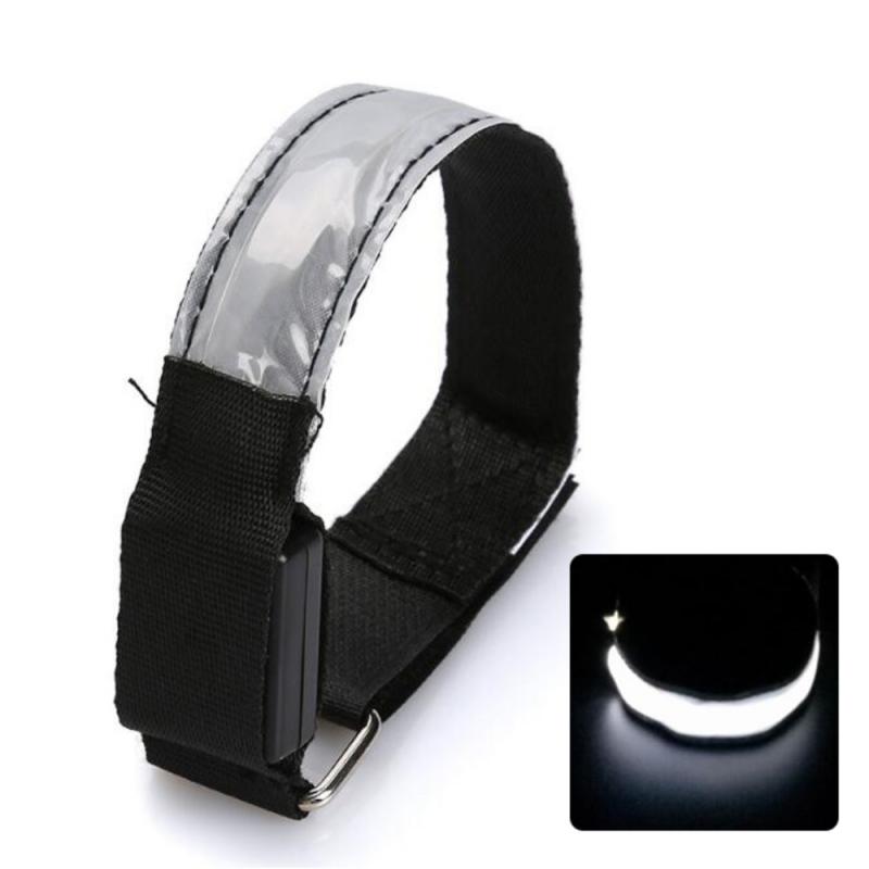 Durable Flashing LED Safety Sportswear Night Reflective Belt Strap Arm Band Armband For Cycling Sports Accessories Reflective: 15