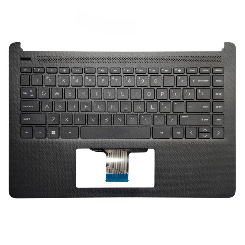 Housings for HP 14-DQ FQ 14S-DR 14S-FR TPN-Q221 Laptop Keyboard Palmrest Topcases Upper Bottom Cover Replacement Spare Parts