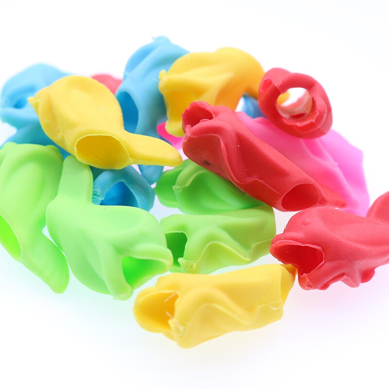 10 pz/borsa Delfino Pesce Postura Scrittura Ortesi impostato di Cancelleria di Scrittura Della Penna titolare Bambini Studenti silicone Matita Supporto Della Penna