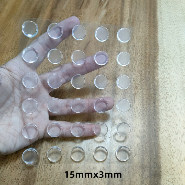 Almohadillas autoadhesivas de silicona para muebles, almohadillas para parachoques de cuna, tira anticolisión para refrigerador, Protector de pared, Tope de puerta, silenciador