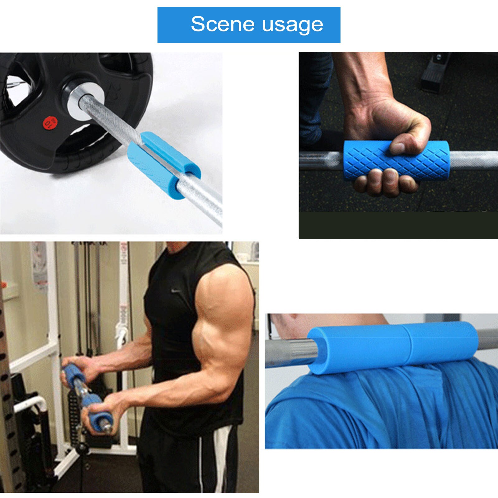 Weightlifting Grip Barbell Pad Protective Neck Shoulder Support Pads Gym Fitness Hip Training Equipment Dumbbell Gripper Unisex