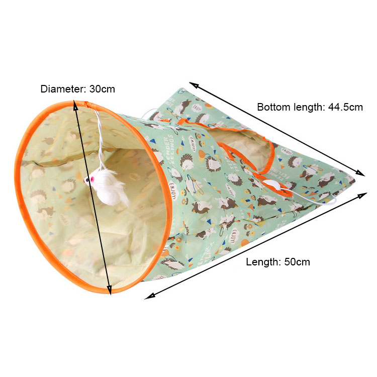 Túnel plegable para gatos, juguete interactivo con 5 agujeros, divertido, tubos de juego, bolas, Gog, hámster, conejo, accesorios para mascotas, 1 ud.