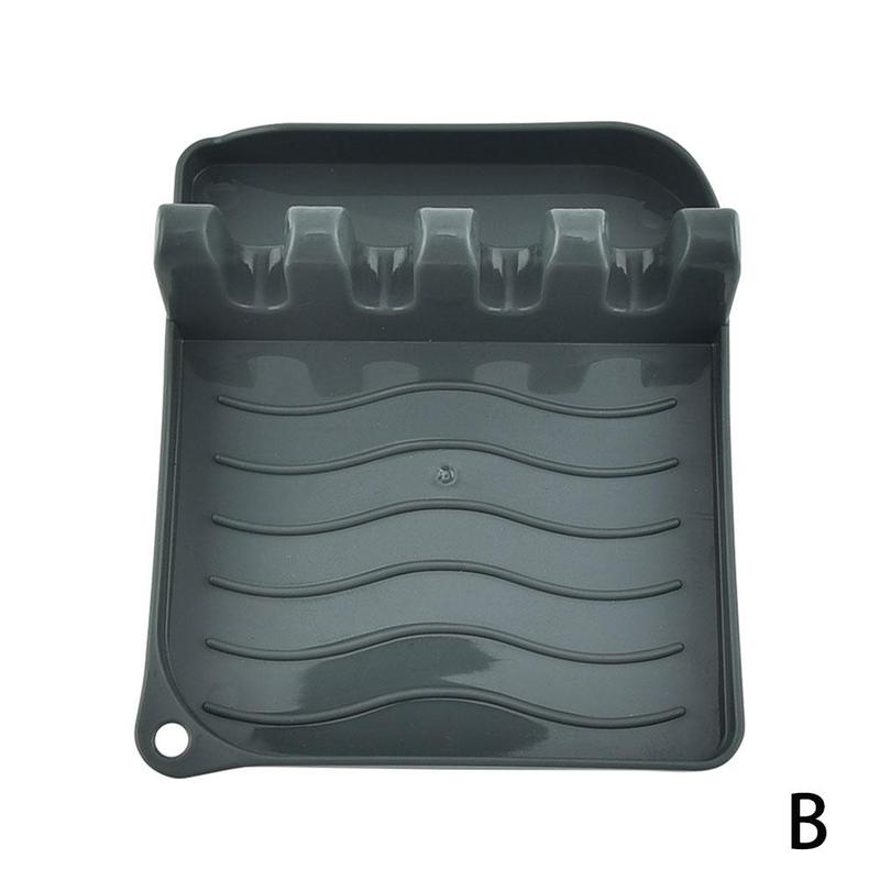 Multifunctional Soup Spoon Pad Pot Cover Bracket Non-slip Heat-resistant Suitable for Shovel Spoon Pliers Kitchen Gadgets: B