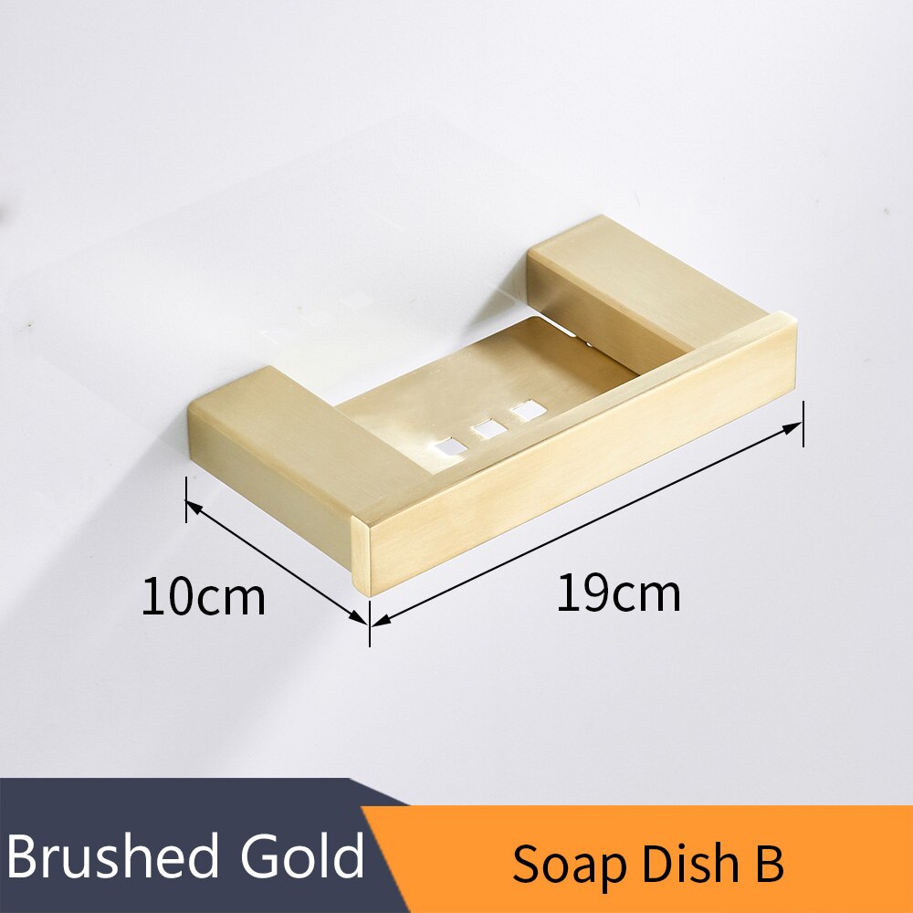 Badkamer Accessoires Bad Hardware Set Gouden Kleur Swan Toiletrolhouder Handdoekenrek Tissue Houder Papierrolhouder A08-630: Soap Dish-B