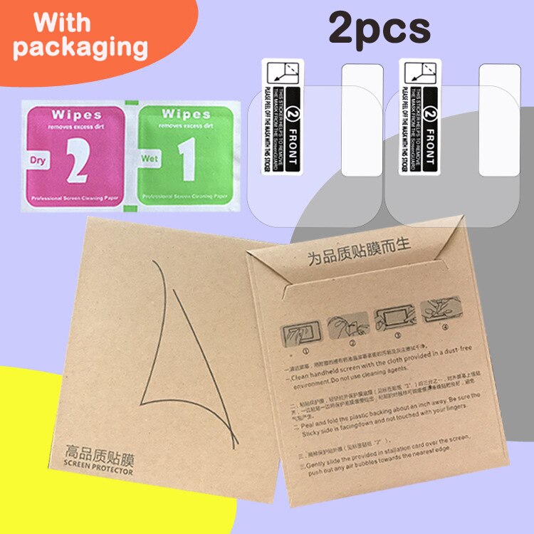 2 pçs tpu macio protetor de tela clara guarda para xiaomi huami amazfit bip gts gtr 42 /47 ritmo assista película protetora capa completa
