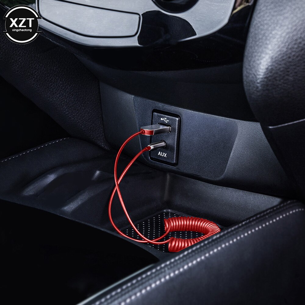 Aux Bluetooth Adapter Ontvanger Voor Auto Usb Naar 3.5Mm Jack Audio Dongle Kabel Handenvrij Carkit Speaker Audio Muziek zender