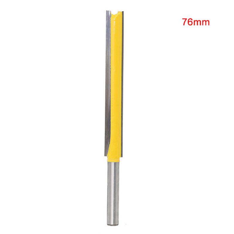 1 pièces 1/4 "tige 50/76mm Extra Long affleurant garniture routeur Bit bois fraise outils: 76mm
