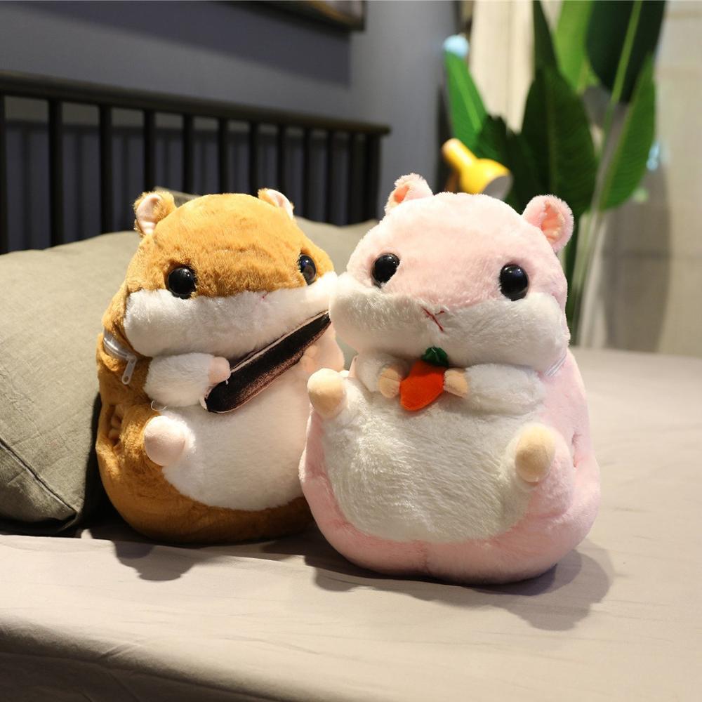 Söpö hamsteri pehmolelu 3 in 1 monitoiminen hamsterin käsilämmitin peitolla lelu hamsteri tyyny lasten lelut syntymäpäivä lapselle