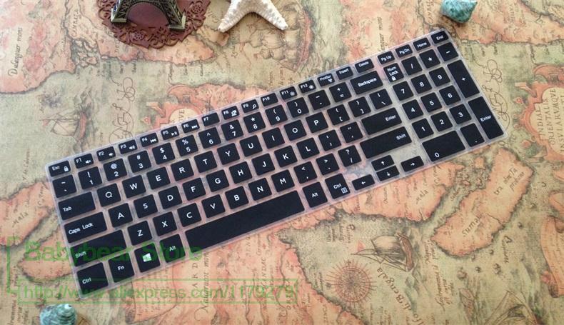 15.6 klawiatura silikonowa obudowa ochronna skóry dla Acer Aspire E5-511G E15 ES1-512 VN7-791G extensa 2508 ES1-531 EX2519 EK-571G: black