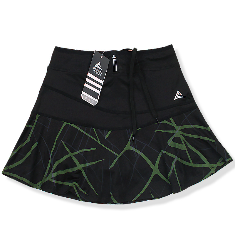 Damesport tennis para ropa deporte tenis mujer dame badminton med sikkerhetsshorts stripet golfskjørt falda pantalon skorts: Svart / Xl