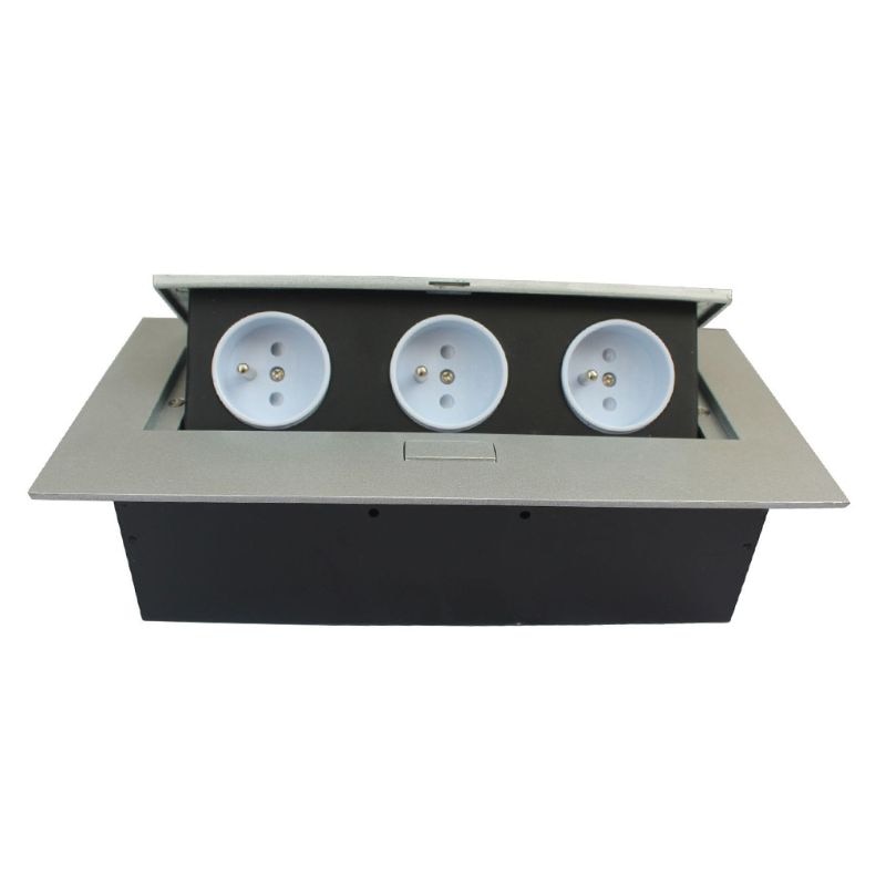 Multimedia Outlet Connection Box Desktop Pop-Up 3 Power Eu Plug Socket Voor Thuis