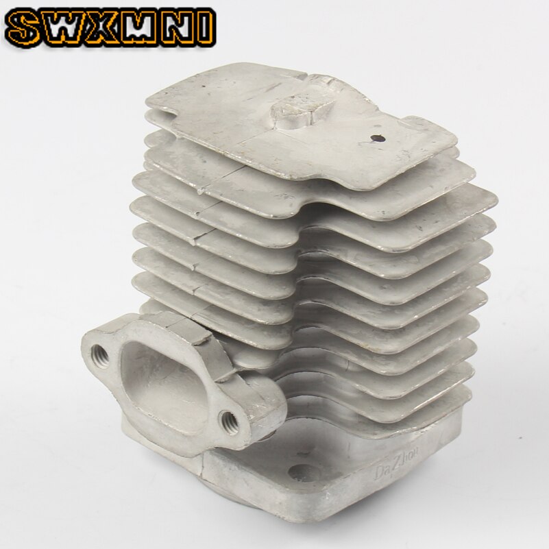 Mærke 44-6 motor cylinderhoved med 44mm stempel sæt til 2 takt 49cc mini dirt bike mini atv quad pocket cykel stempelring