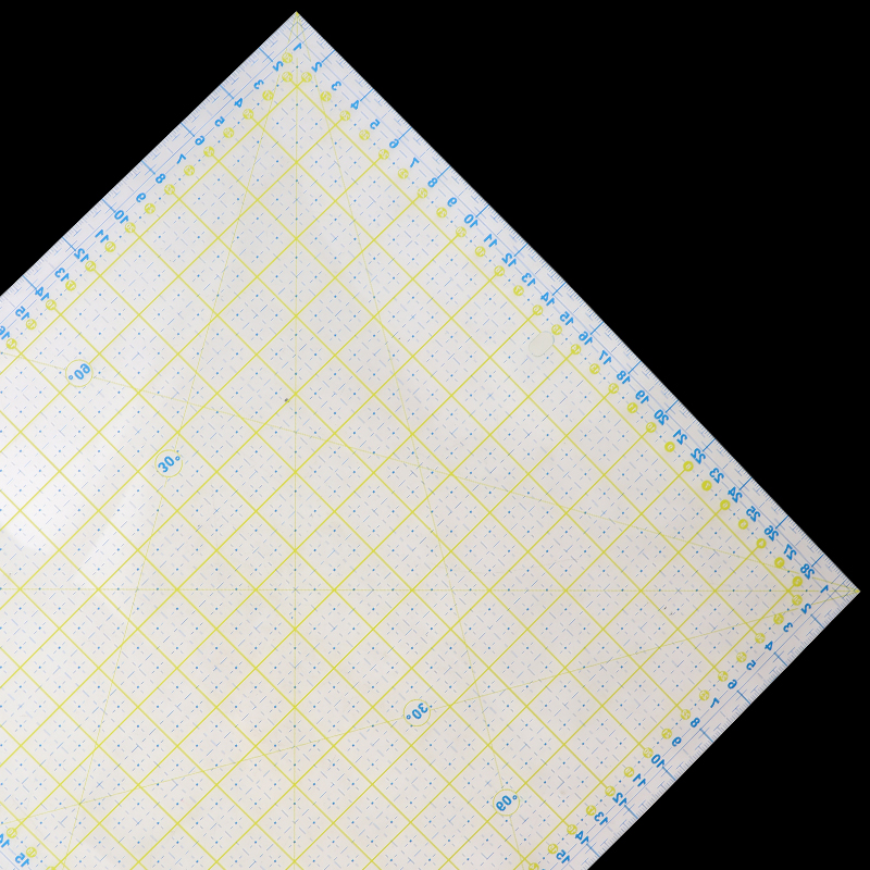 Règle de couture pour Patchwork en acrylique, règle carrée 30x30, épaisseur de 4mm, outil de bricolage