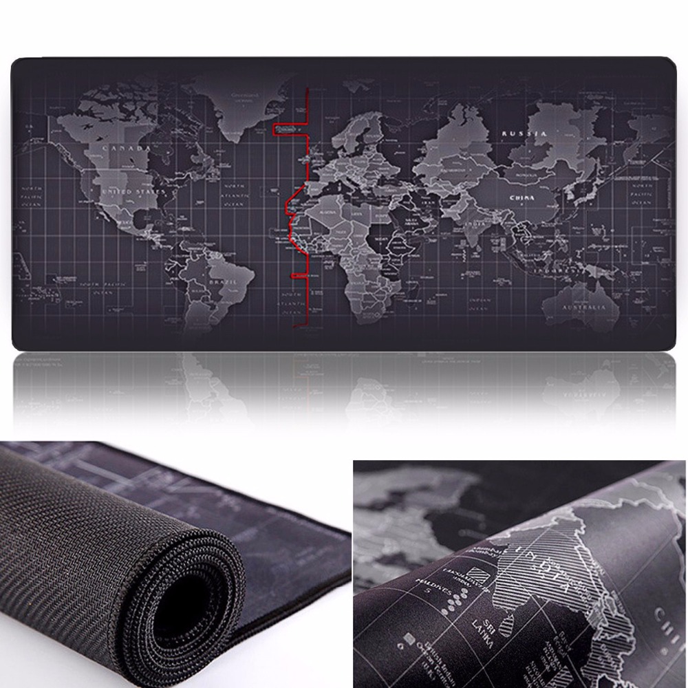 ZUOYA Extra Large Gaming Mouse pad World Map Locking Edge Mouse Mat Gaming mouse Anti-slip Rubber Mousepad For Game Laptop mouse